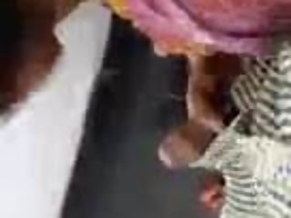 Satin Silk Saree maid sucking dick