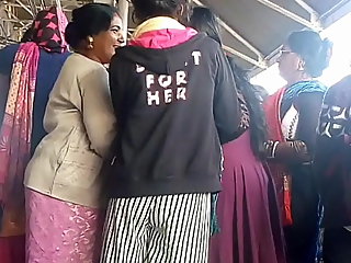 Girl Touching Girl's Ass