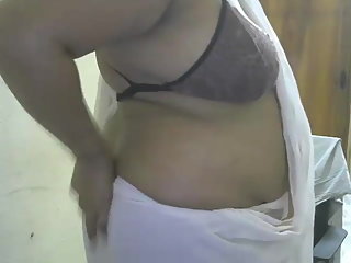 indian priya bhabi chaturbate white saree teasing on cam